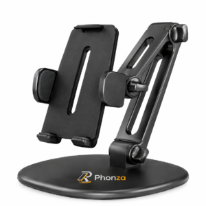 Phonza Heavy-Duty Adjustable Desktop Phone & Tablet Stand, Long Arm Mount Holder